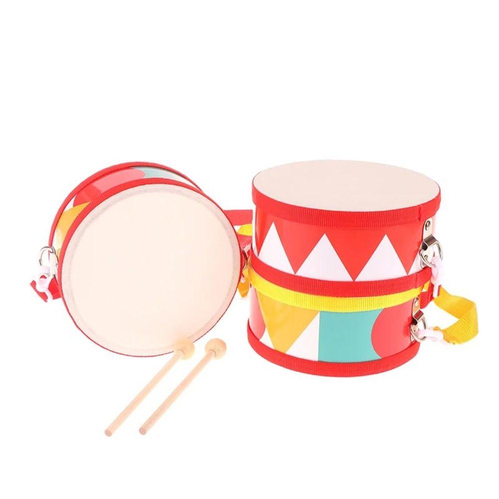 Musical Instrument Double-sided Drum Early Education Hand Drum  For Children  Toys
