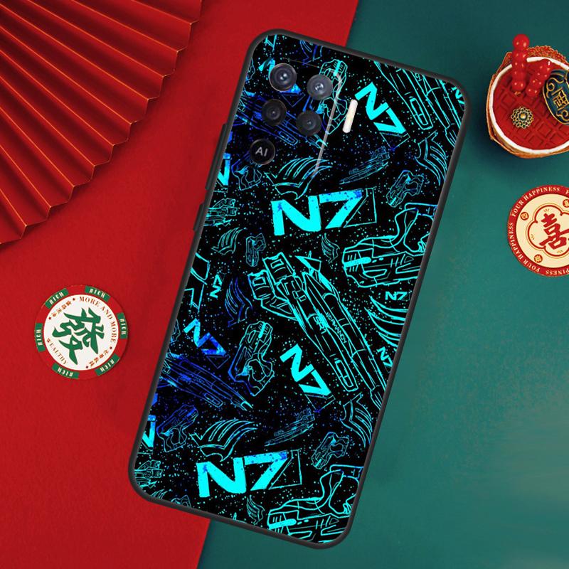 N7 Mass Effect Case For Oppo A80 A40 A60 A6 A5 Pro A15 A16 A17 A57 A94 A74 A54 A76 A96 A18 A38 A58 A78 A98