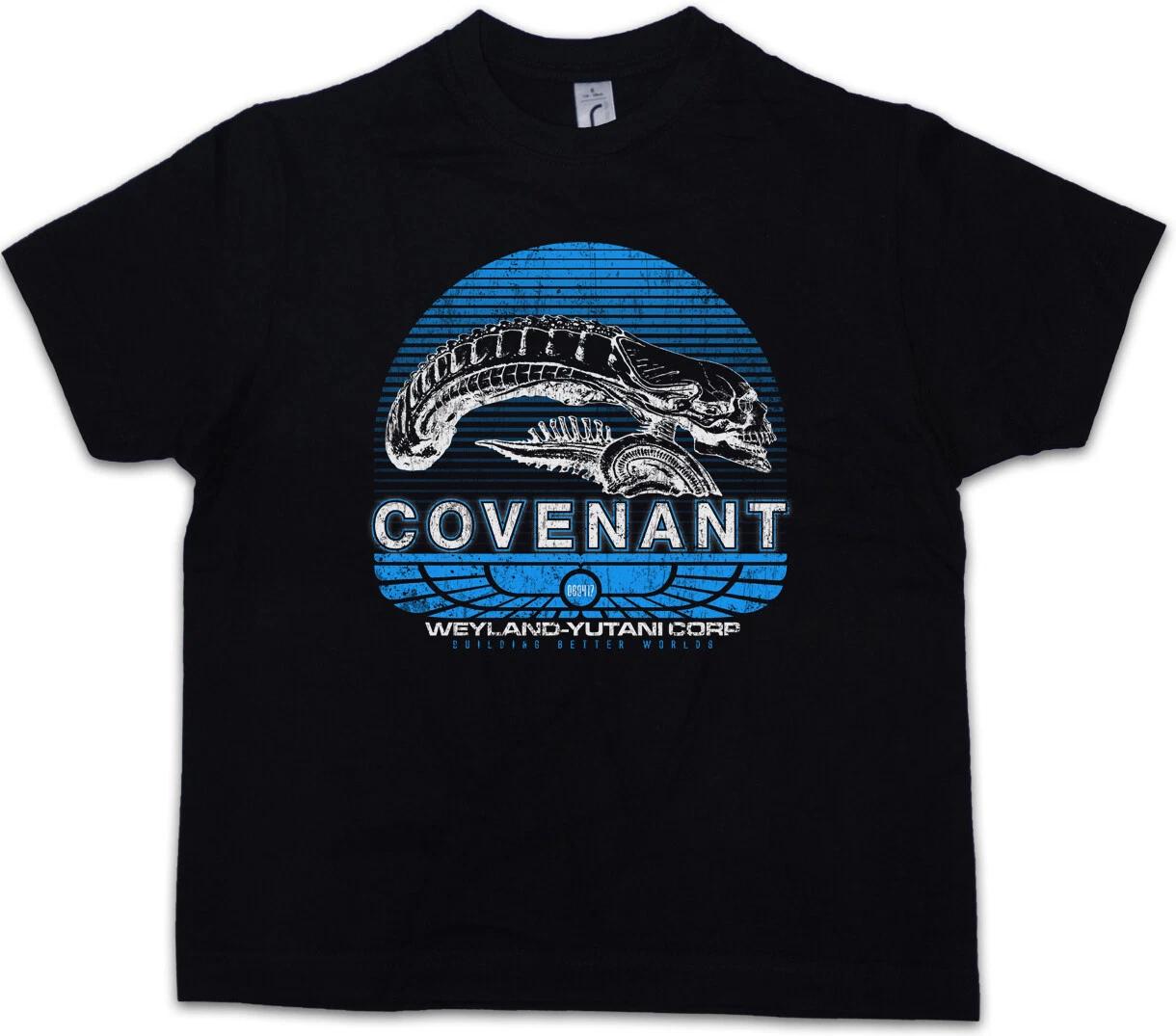 COVENANT Kids Boys kids boys T-Shirt USCSS Nostromo Alien Yutani Logo Corp Space Ship 140