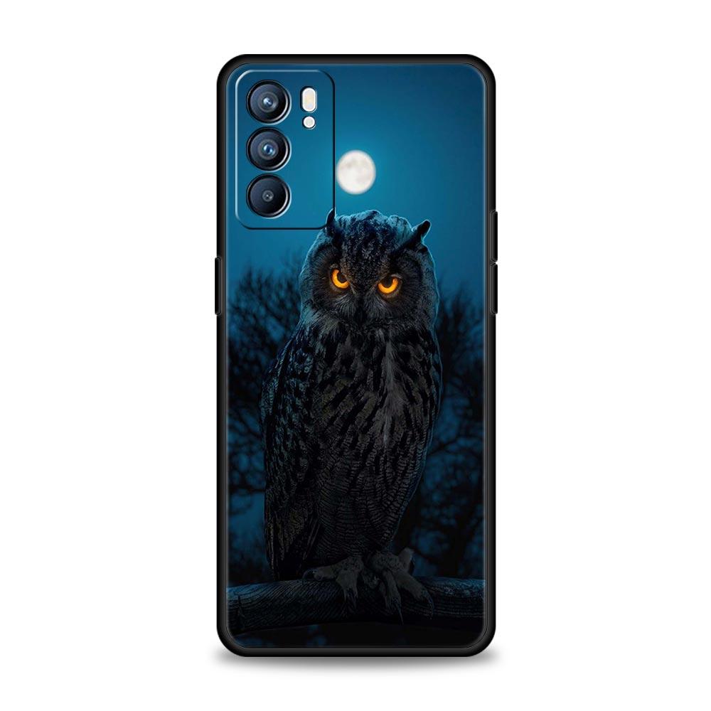 Girl Gifts Lovely Owl Phone Case For OPPO Find X5 A54 A53 A52 A9 2020 A16 A15 A95 A76 A74 A12 Reno7 SE Reno6 Pro Plus 5G Cover