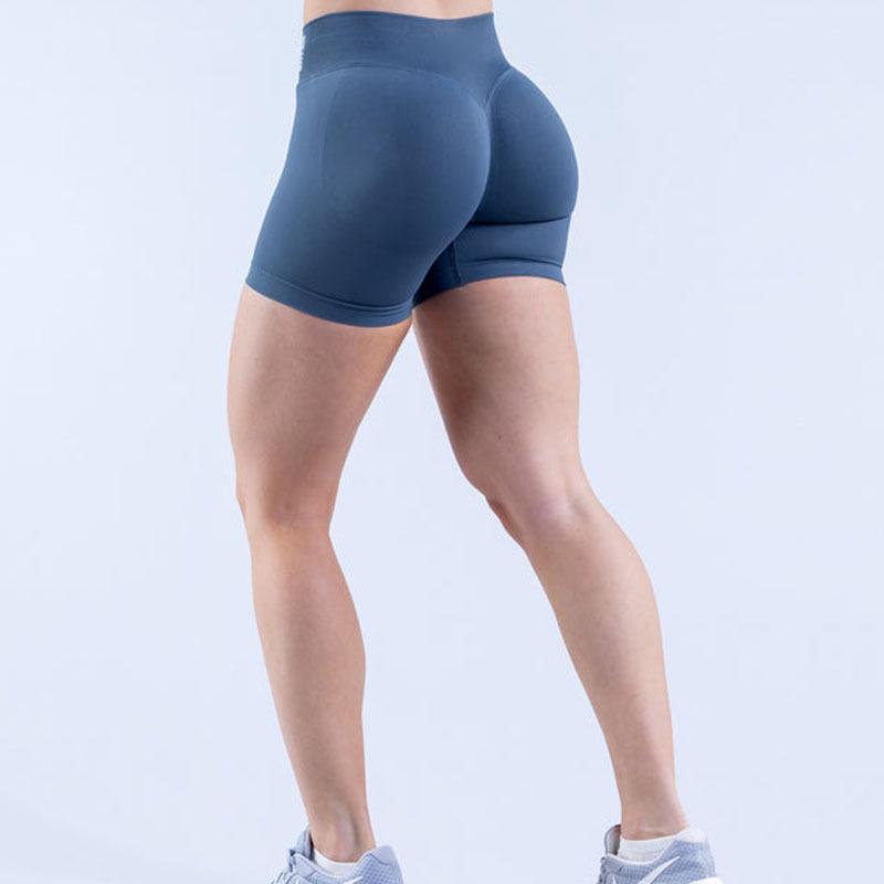 Spodnie do jogi DFYNE Seamless High-Waist - Peach Hip, Fitness & Running Three-Quarter Shorts