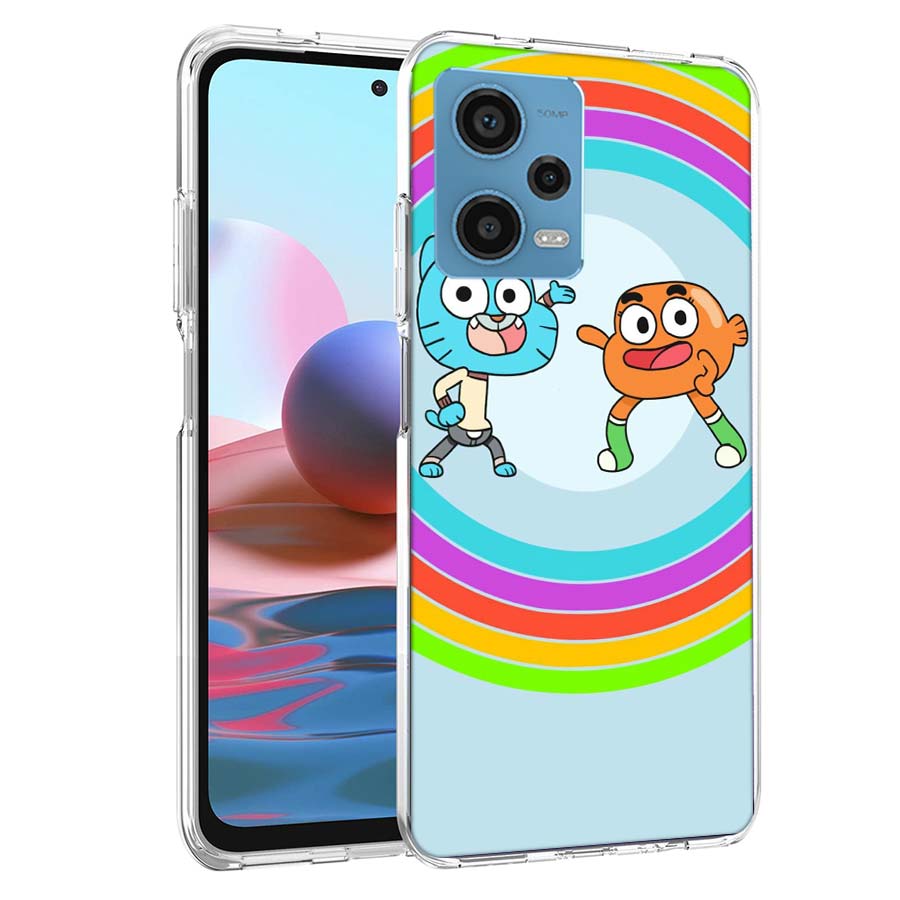 Cartoon The Amazing World of Gumball Phone Case For Redmi Note 13 12 14 15 Pro Plus 13R 11 11T 11E 11S 10 Pro 10S 9 9S Cover Cel