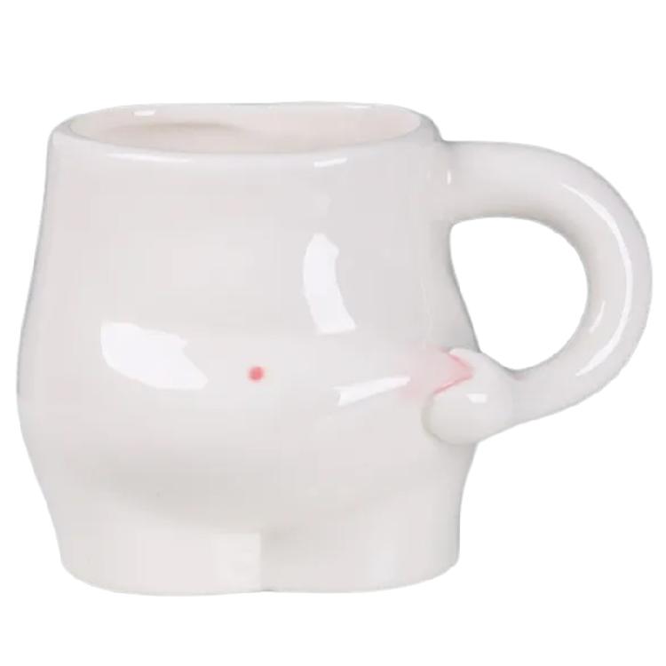 

Unique Coffee Cups Cute Belly Cup Comfortable Grip Cup Fun Belly Shaped Cup