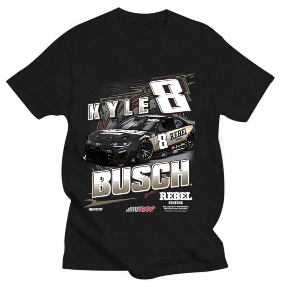 Checkered Flag Kyle Busch 2024 Rebel Painted Scheme Vintage T-Shirt Black L