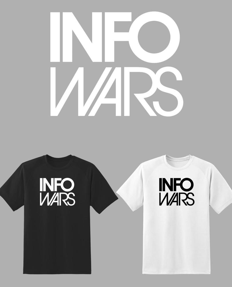 

Info Wars Alex Jones Main Logo Shirt S-6Xl Tracking!! XL