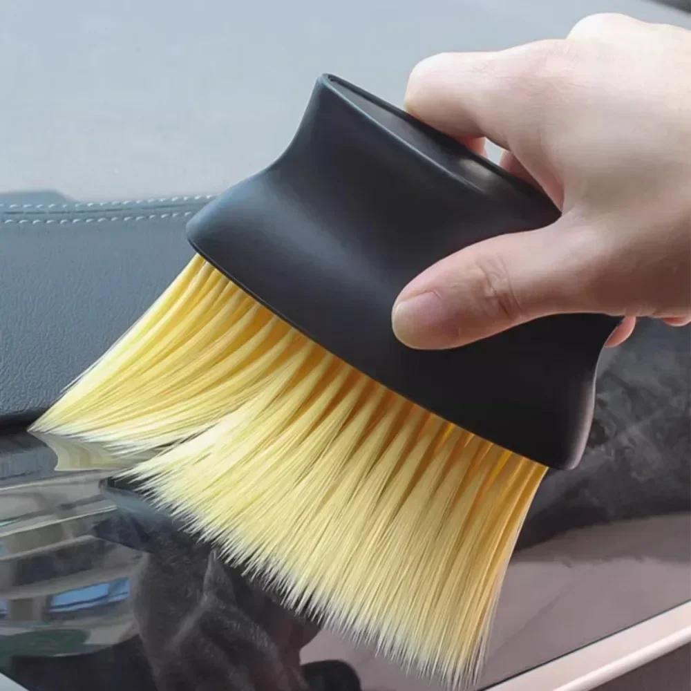 Soft Bristle Car Interior Cleaning for Dashboard Air Outlet Gaps Reusable Detailing Tool for Dust Removal In Cars Home Office