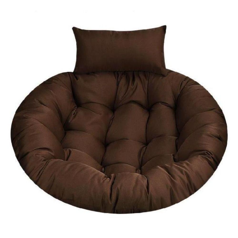 Hammock Swing Chair Mat Durable Outdoor Supply Thickened Round Pouf Cushion 105cm Floor Cushions Backrest Pillow Balcony