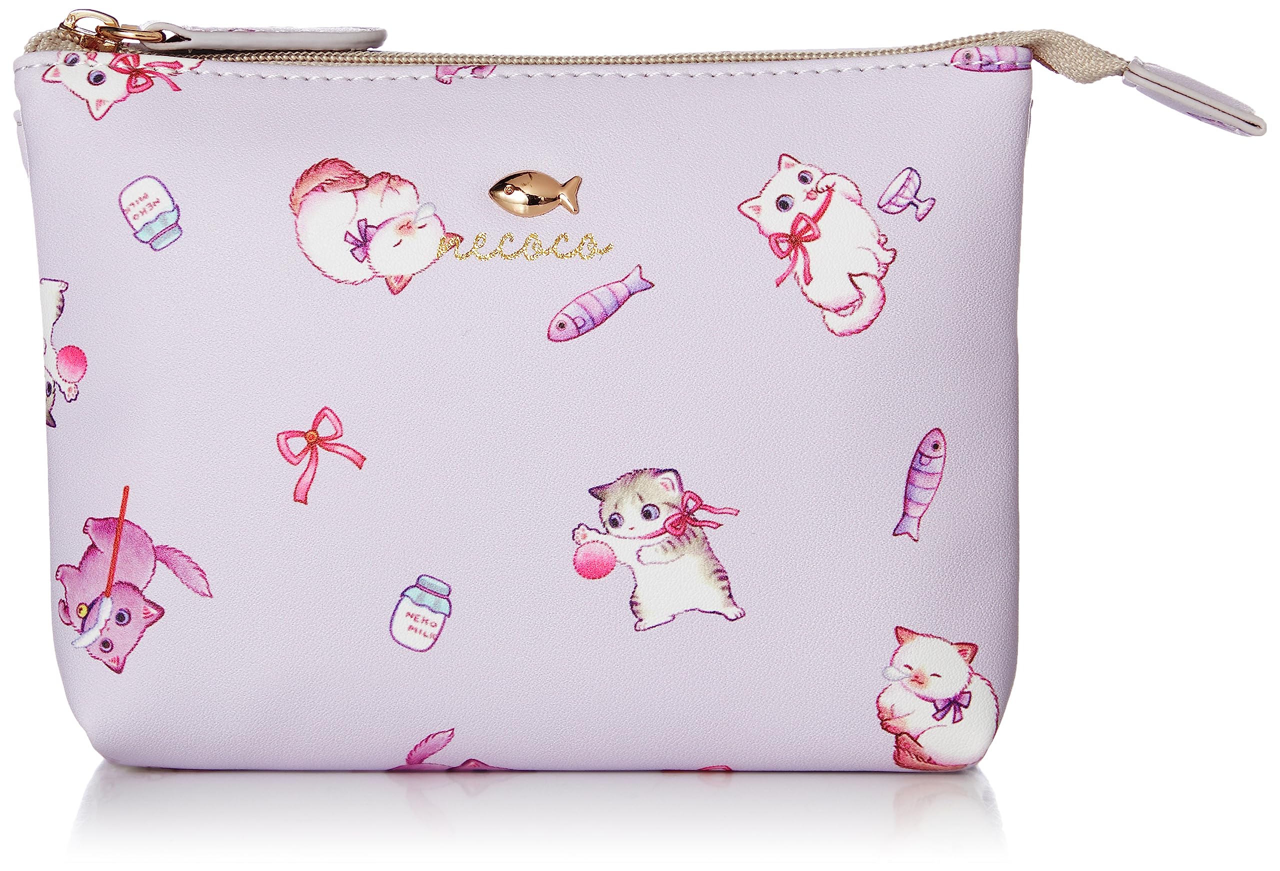 Двойной кошелек Aldi, Серия коллабораций necoco, A48-16PU, Фиолетовый