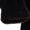 SAGA MINK Real Fur Coat Dark Brown Fur Women Used