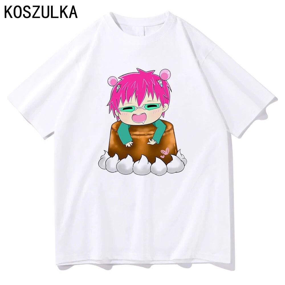 Hot Anime Saiki K T-shirt High Quality Cotton Tee Shirt Summer T Shirts Graphic Sudaderas Kusuo Unisex/women Hip Hop Sweatshirts Unisex