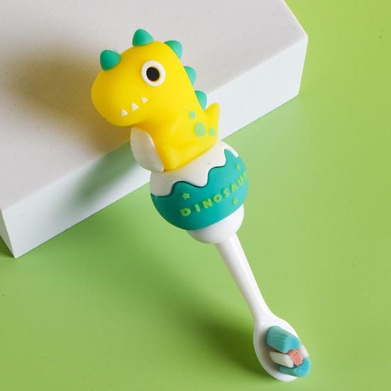 Praktický dětský zubní kartáček, opakovaně použitelný lehký dinosaurus