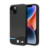 Bmw Skórzane Niebieska Linia Węglowa - Etui Iphone 14 Plus (Czarny)