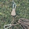 2 Pcs   Camping Tent   Wind Cord Outdoor Tent Rope with Pulley Canopy Quick Setup Camping Rope