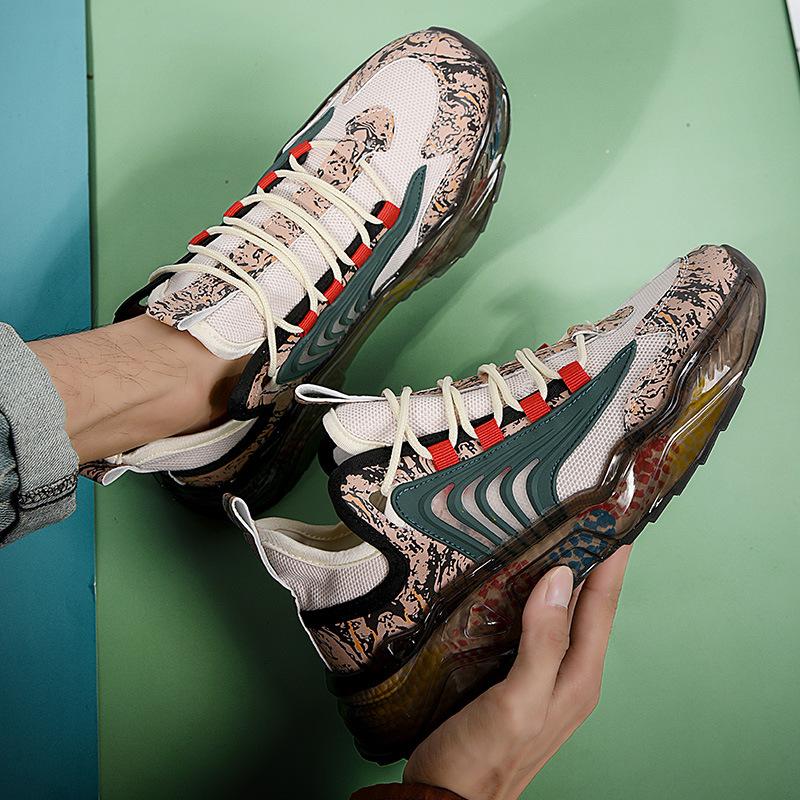 

2025 new men s shoes summer breathable thin men s mesh sports hollow casual mesh shoes mesh dad trendy shoes 44