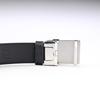 Dunhill Automatic 35mm Long Free Size Men's Belt, 3.5cm Wide, Auto-Lock, Tail, Black/Silver, 23R4A11GB001, [Used]