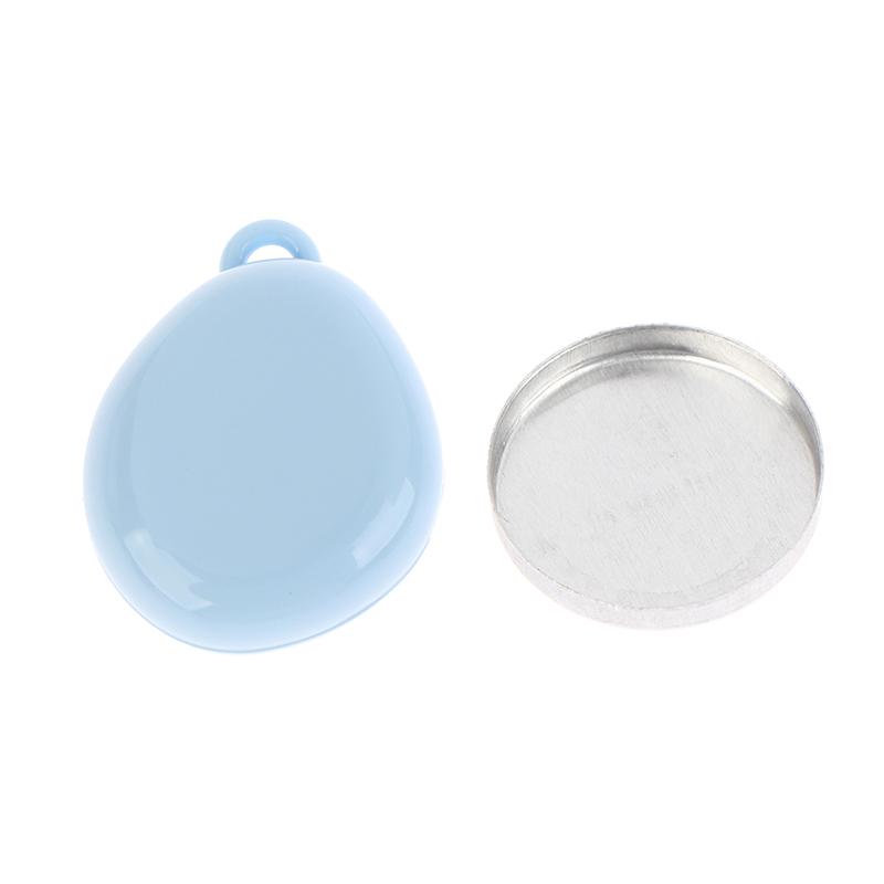 Colorful Keychain Empty Makeup Compact Diy Refill Case With Aluminum Tray Portable Cosmetic Storage Small Blush Container