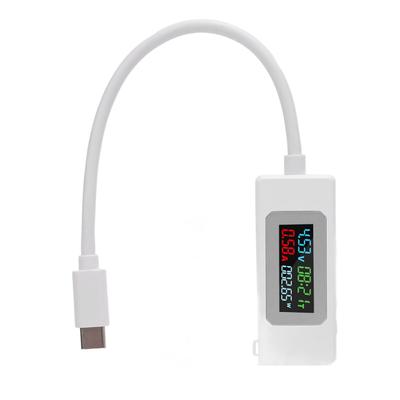 USB C Tester 4-30V 0-6.5A Type C Voltage Current Power Capacity Working Time Charger Detector