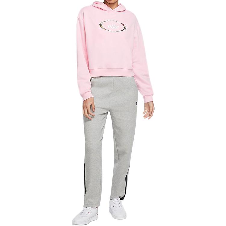 Nike Sweatshirts Women's Pink Hooded Moderate Regular CV1871-654