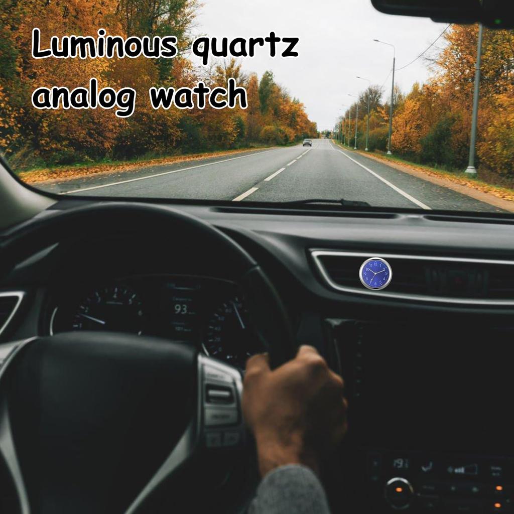 Car Clock, Fluorescent Dashboard Quartz Watch, High Precision, Luminous, For Car Replacement, For Air