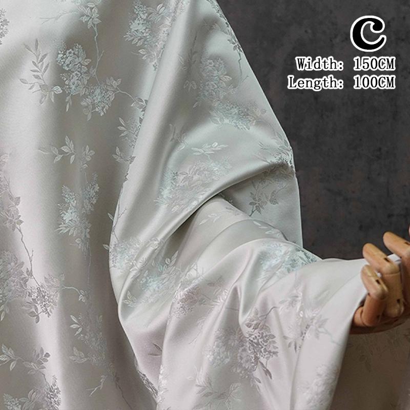 

1M Butterfly Jacquard Satin Fabric For Sewing Chinese Hanfu Dress Cheongsam Bag Pillowcase Apparel Material Brocade Fabric 1M