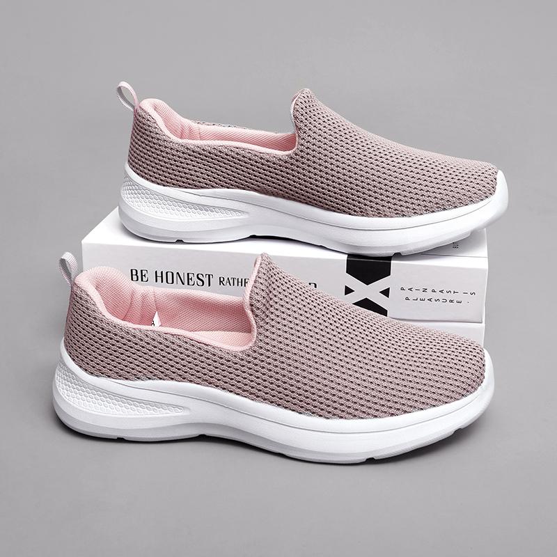 Fashion Pink Women Sneakers Fashion Breathable Walking Mesh Platform Shoes Sneakers for Women Gym Vulcanized Shoes Female Footwear