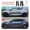 B-stolpsdekal för Renault Megane Hatchback 2009 2010 2011 2012 2013 2014 2015 Kolfiber Mönster Bilfönsterstolpsstolpar