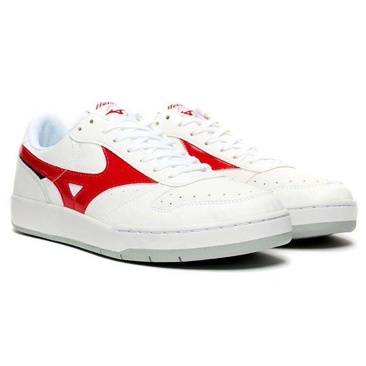 Mizuno City Wind Low-Top Sneakers Unisex Sneakers White Red D1GA191762