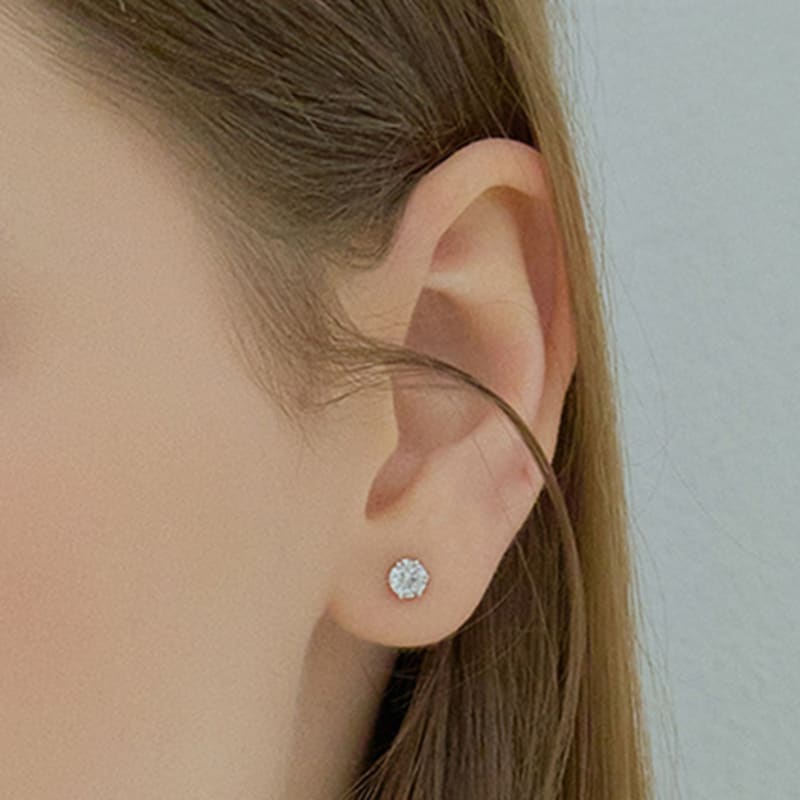 

J.ESTINA WHITEMOND 3-piece earrings (JJLJEQ4BS350SW000)