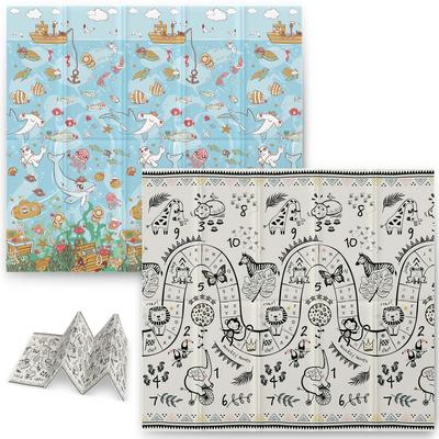 Foldable Educational Foam Mat 200 X 180 X 1 Cm Nukido NK-340 Ocean-safari