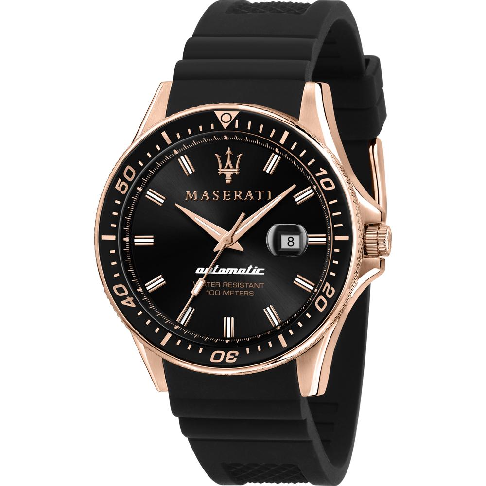 Maserati Men's Black Sfida Silicone/Rubber Mechanical Automatic R8821140001