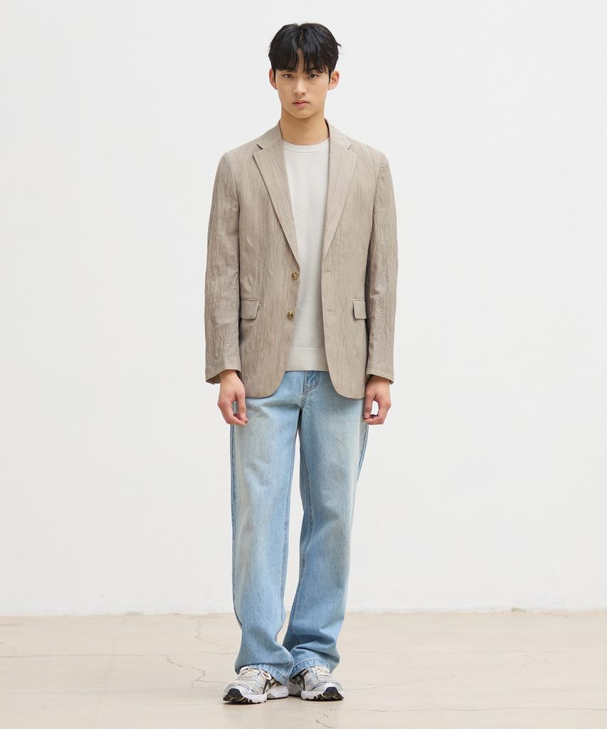 Stco [Summer] Air Pleats Jacket_Beige (Relaxed Fit)_Sejvb10Nsd