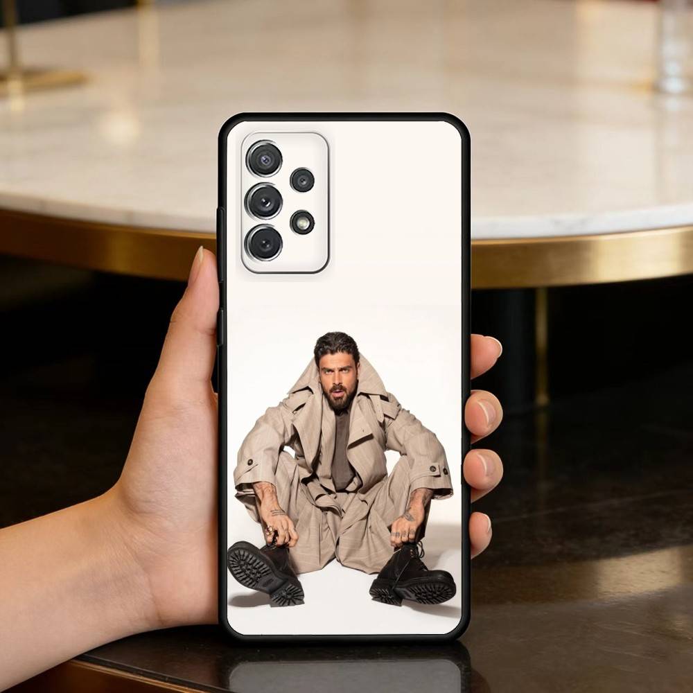 ACTOR M-Michele Morrone Phone Case For Samsung Galaxy A73,A72,A71,A70,A53,A52,A51,Soft Silicone Black Cover