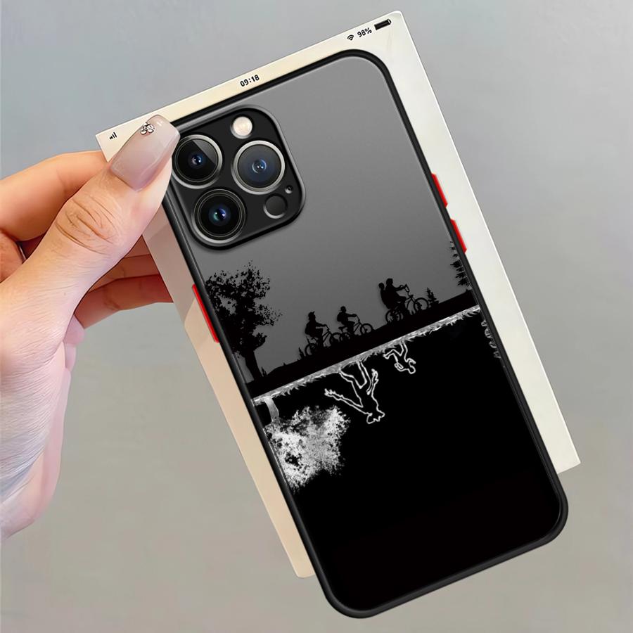 

Case for iPhone 17 Pro Max 11 XS XR Air 13 Mini 14 16 Plus 15 7 8 SE 12 Funda Back Phone Cover Strange Things Letters A-Z iPhone 13 mini