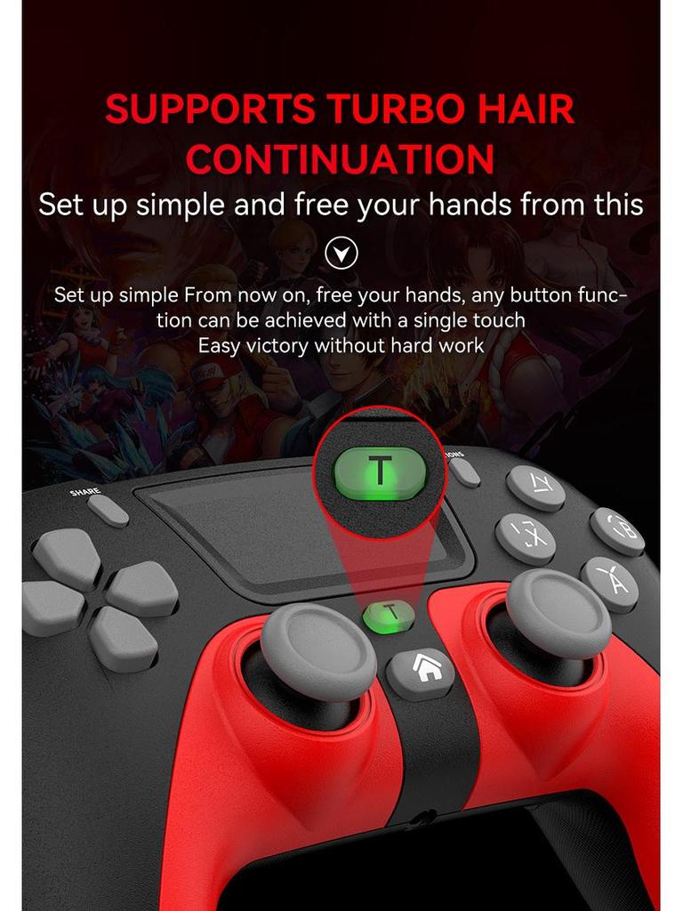 Wireless Bluetooth PS4 Game Controller for Slim/Pro with Vibration