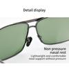 1Pieces Tempered Glass Lens Sunglasses Scratch-Resistant Dual-Bridge Metal Frame Camping Glasses