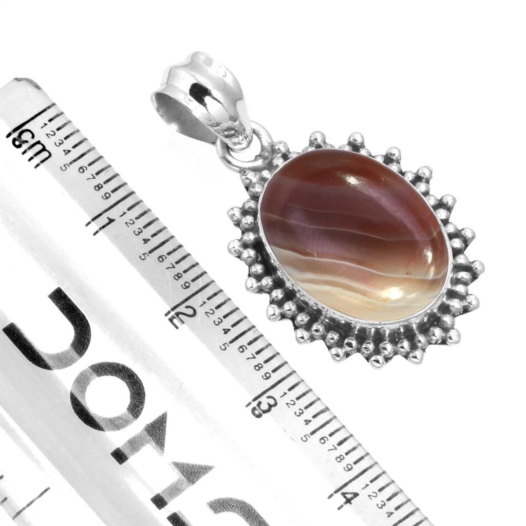 925 Sterling Silver Pendant Women Gemstone Handmade Jewelry Friendship Day Gift Amazonite Angelite Blue Opal Botswana Agate Mohave Azurite Chrysocolla