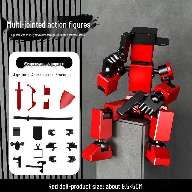 Lucky 13 Articulated 3D Printed Mini Action Figure with Personalized Joints