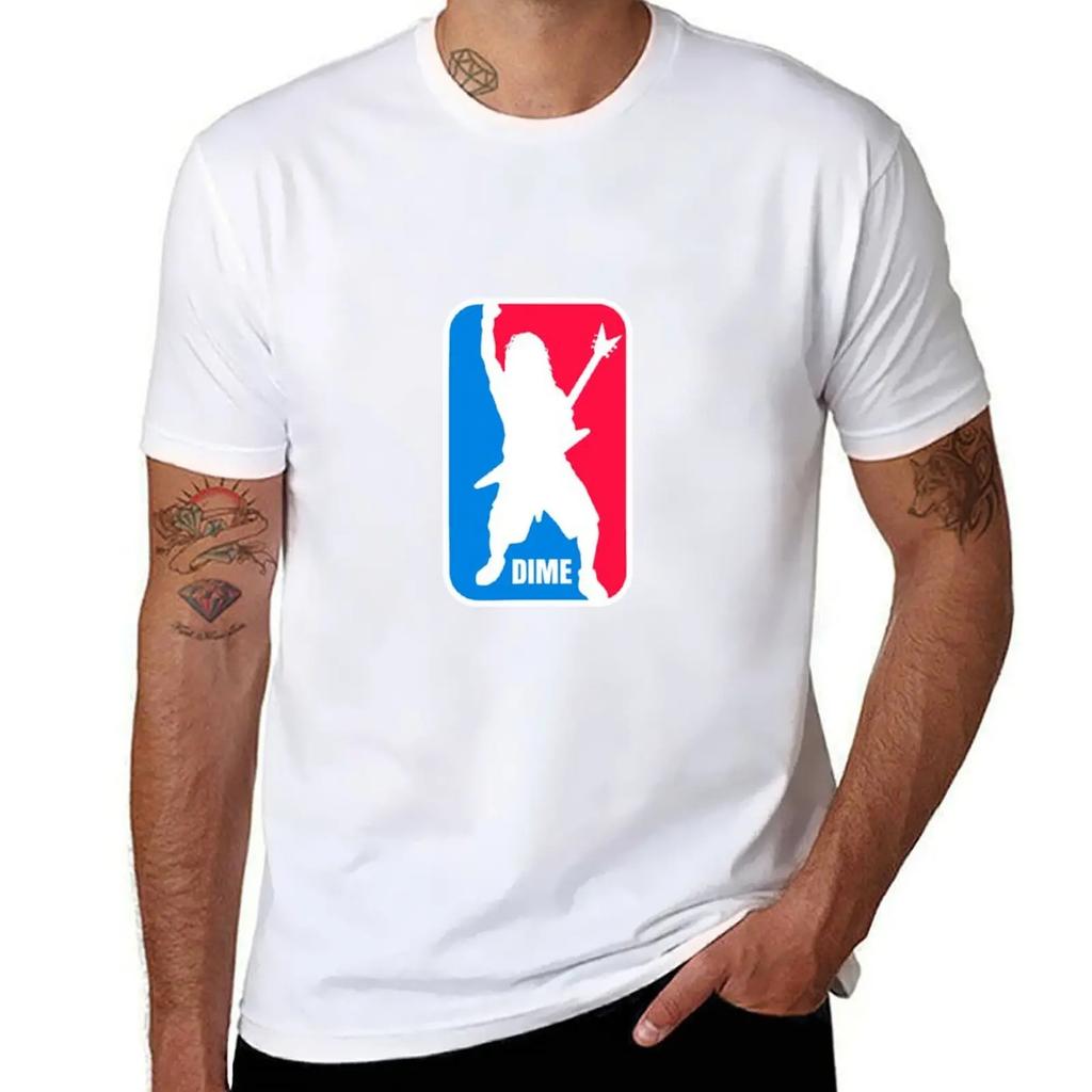 Dime Dimebag Darrell Sport Logo T-Shirt Tees Summer Clothes T Shirt Men