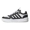 adidas Neo D-Pad Leather Comfortable Trendy Slip-Resistant Durable Lightweight Low-Top Skate Shoes Unisex Sneakers Black White IG7586