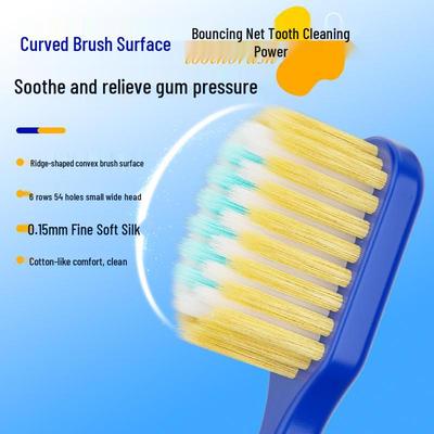 G035 Ultraweiche Zahnbürste für Erwachsene - Sanfter Zahnfleischschutz, Breiter Kopf, Interdentalreinigung
