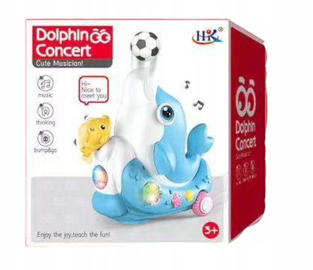 Electric Dolphin Toy with Music and Lights with Ball for Kids Rides