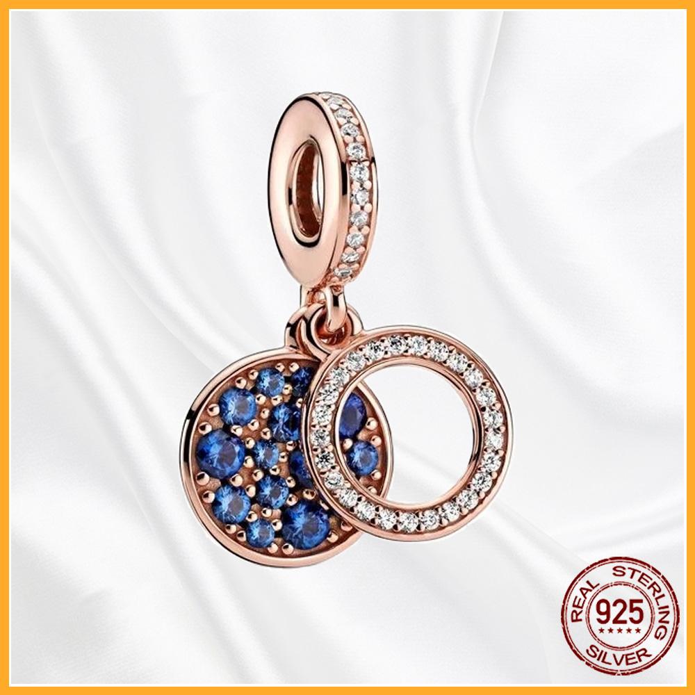 Authentic Copper Metal Heart Tree Sparkling Dangle Charm Bead Components Designed For Authentic Original Bracelet High Quality Fine Jewelry Bead