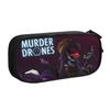 Anime Movies Game Murder Drones  Kawaii Pencil Case Boy Girl Large Capacity Horror Comedy  Pencil Pouch Students Stationery