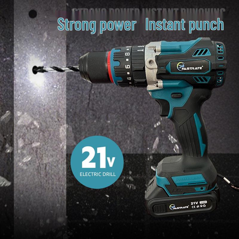 

120Н Аккумуляторная литиевая электрическая дрель - Портативная, перезаряжаемая ручная ударная дрель для бытового использования Bare machine