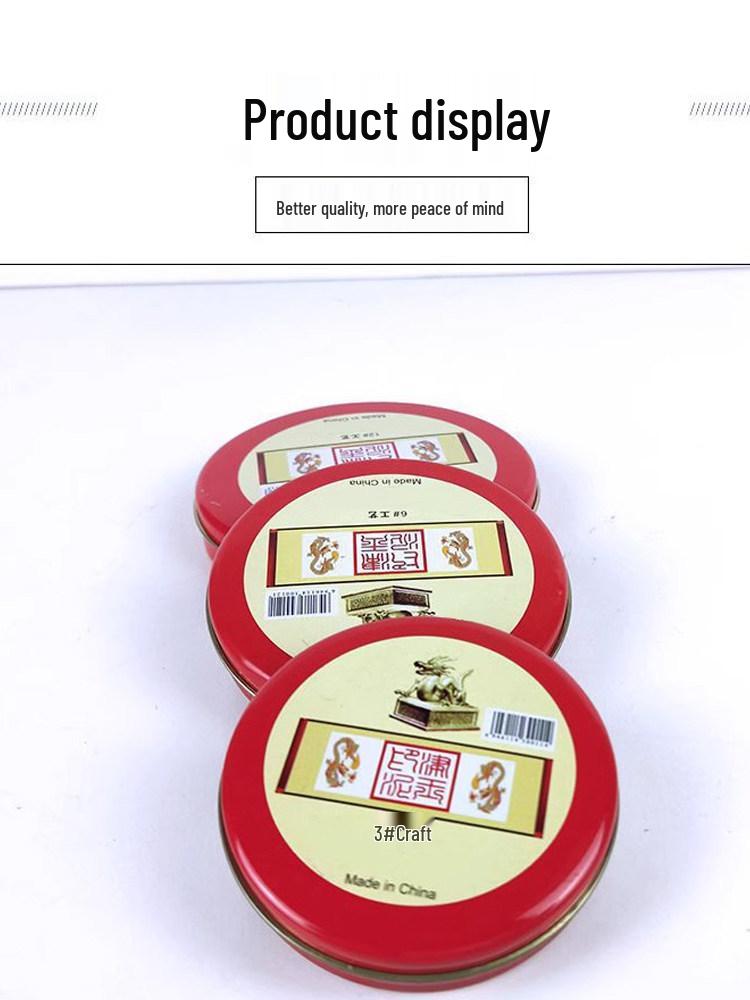 Quick-Drying Red Ink Pad for Stamps and Fingerprints - Specialty Oil-Based Red Ink from Indonesia