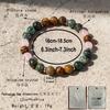 Festive Gifts Turquoise Picture Jasper And Rose Quartz Beaded Bracelet Earthy Fashion Jewelry For Men And Women Daily Wear Simple Versatile Accessory