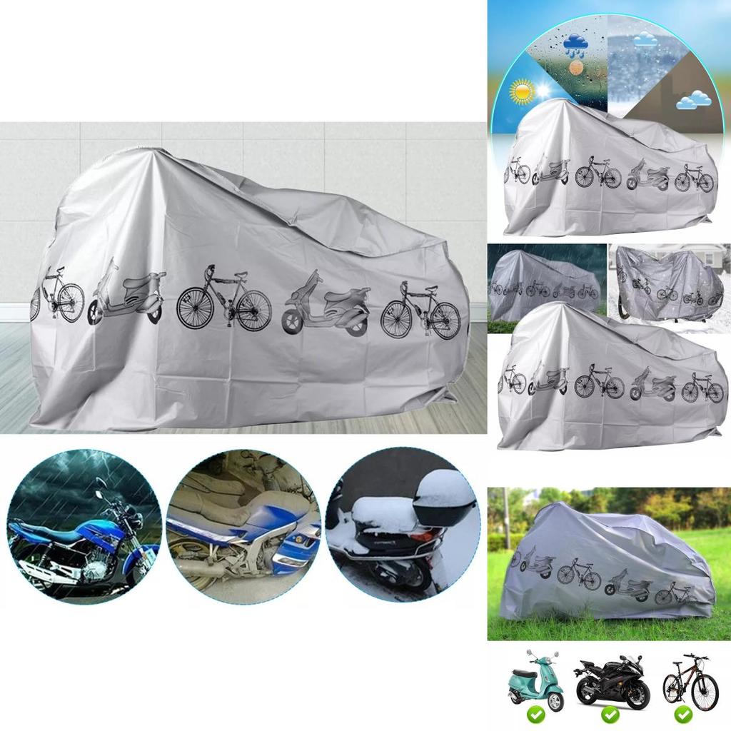 Durable Grey Mountain Bike Cover For Ultimate Sun Shielding And Rain Defense