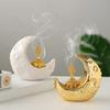 Creative Moon Home Ceramic Ornaments Light Luxury Desktop Decoration Aromatherapy Stove Ornament Unique Exquisite Gifts