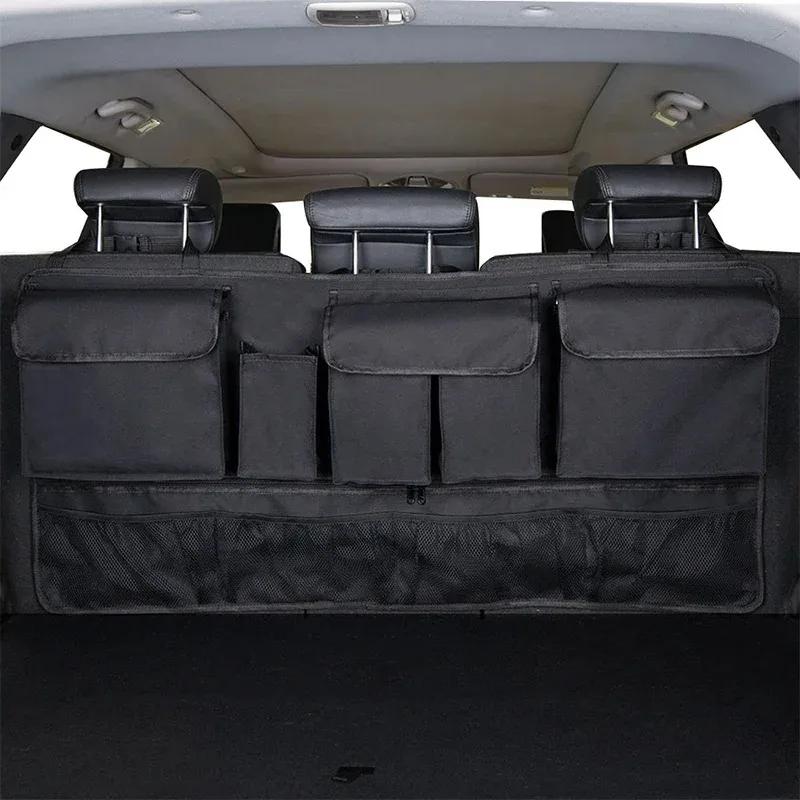 Multi-Pocket Car Back Seat Hanging Organizer Storage Bag with 9 Pockets Waterproof Oxford Cloth Auto Back Seat Bag Universal