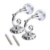 2 Pcs Large Rhinestone Hanging Hooks Curtain Wall Tie Back Hook Hanger Holder